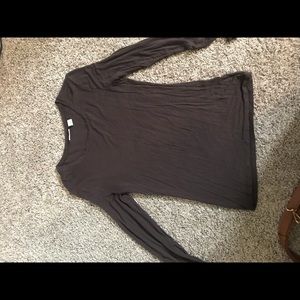 Long Sleeve brown shirt.